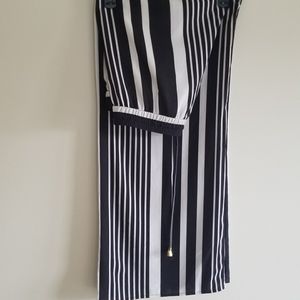 NWOT H&M Striped wide leg pants
